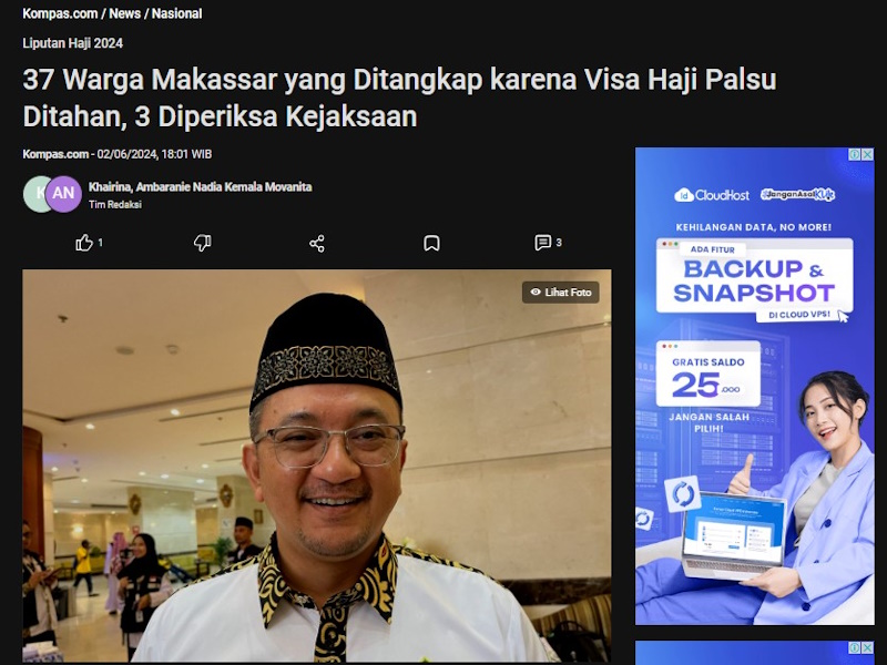 37 Warga Makassar yang dittangkap akrena visa haji palsu, 3 diperiksa kejaksaan